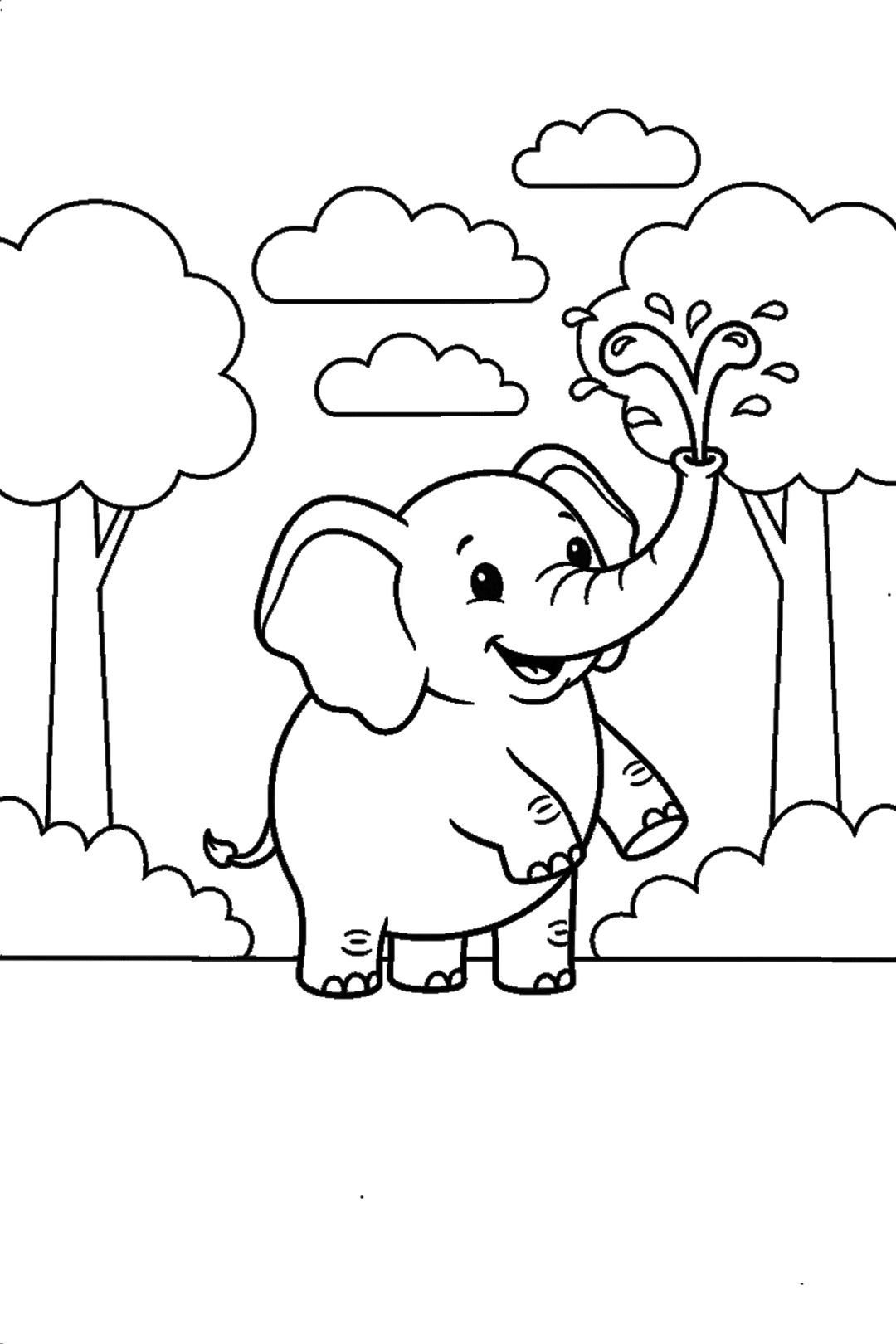 Coloriage à imprimer : Coloriages animaux, dessin 1