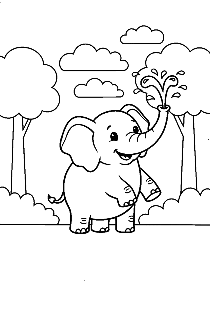 Coloriage à imprimer : Coloriages animaux, dessin 1