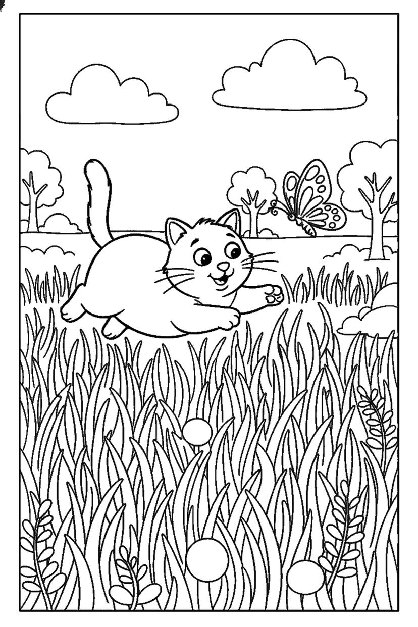 Coloriage à imprimer : Coloriages chat, dessin 11