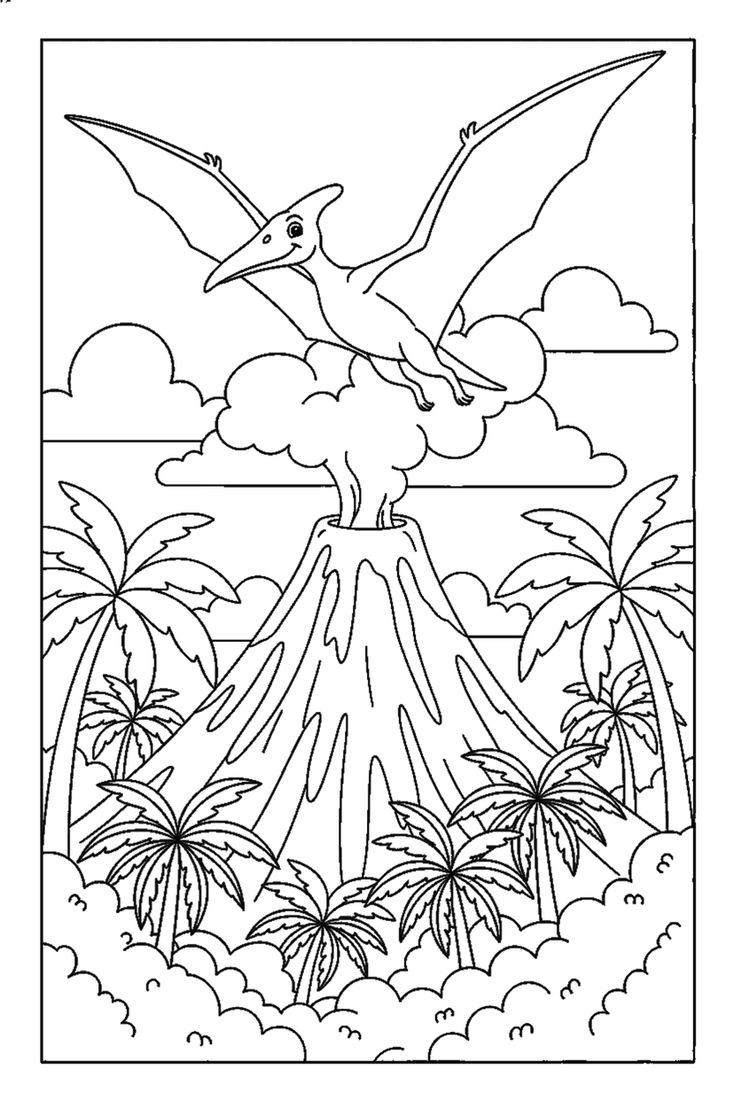 Coloriage à imprimer : Coloriages dinosaure, dessin 6