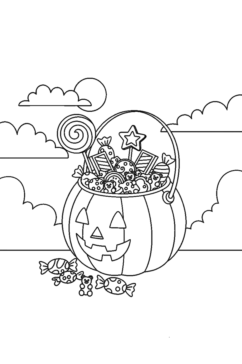 Coloriage à imprimer : Coloriages Halloween, dessin 8