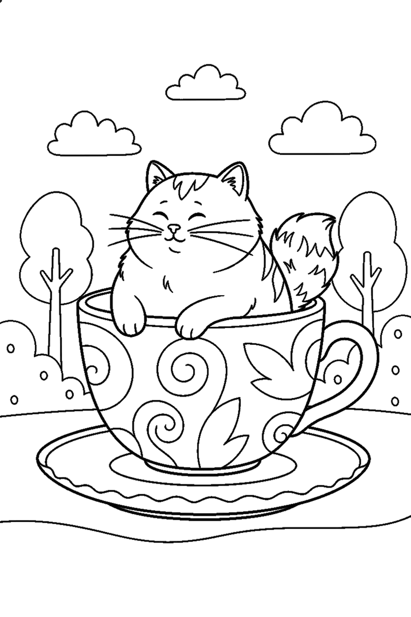 Coloriage à imprimer : Coloriages kawaii, dessin 7