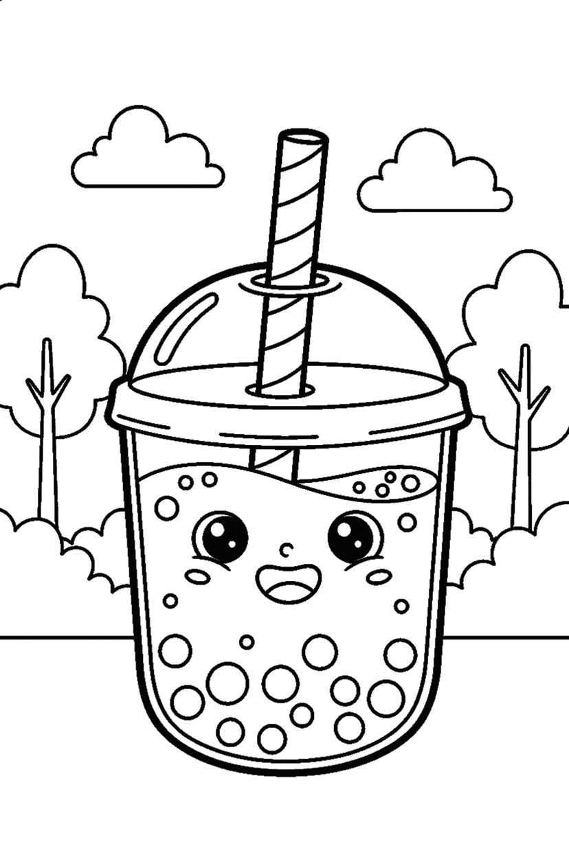 Coloriage à imprimer : Coloriages kawaii, dessin 2