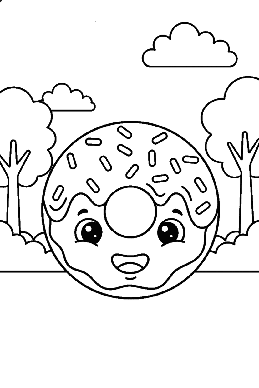 Coloriage à imprimer : Coloriages kawaii, dessin 6