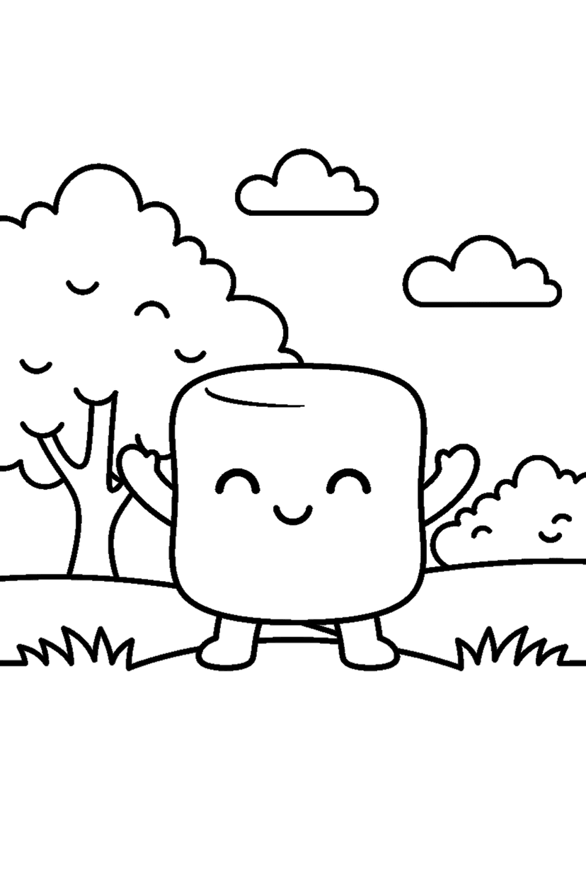 Coloriage à imprimer : Coloriages kawaii, dessin 9