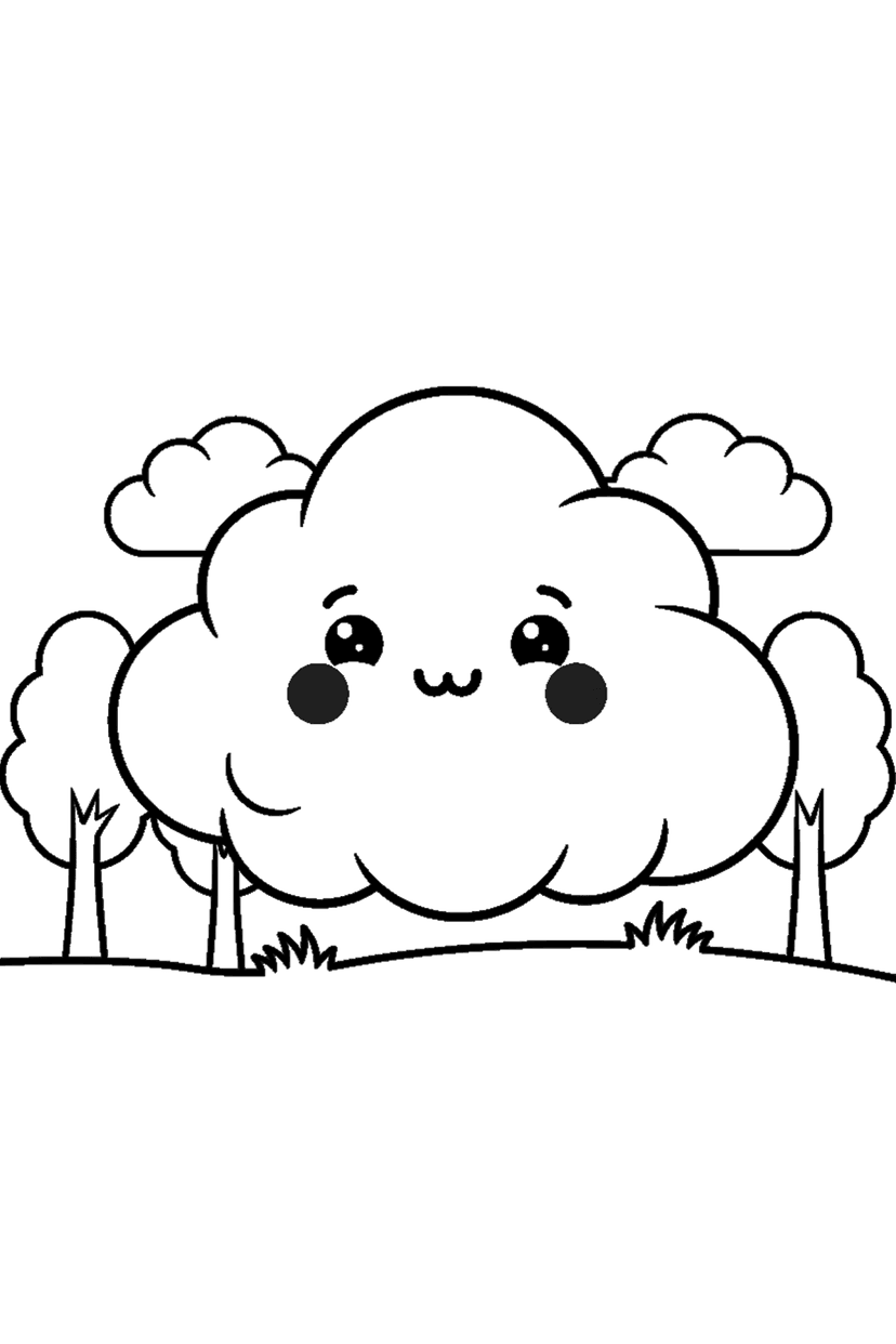 Coloriage à imprimer : Coloriages kawaii, dessin 3