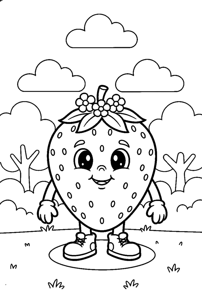 Coloriage à imprimer : Coloriages kawaii, dessin 4