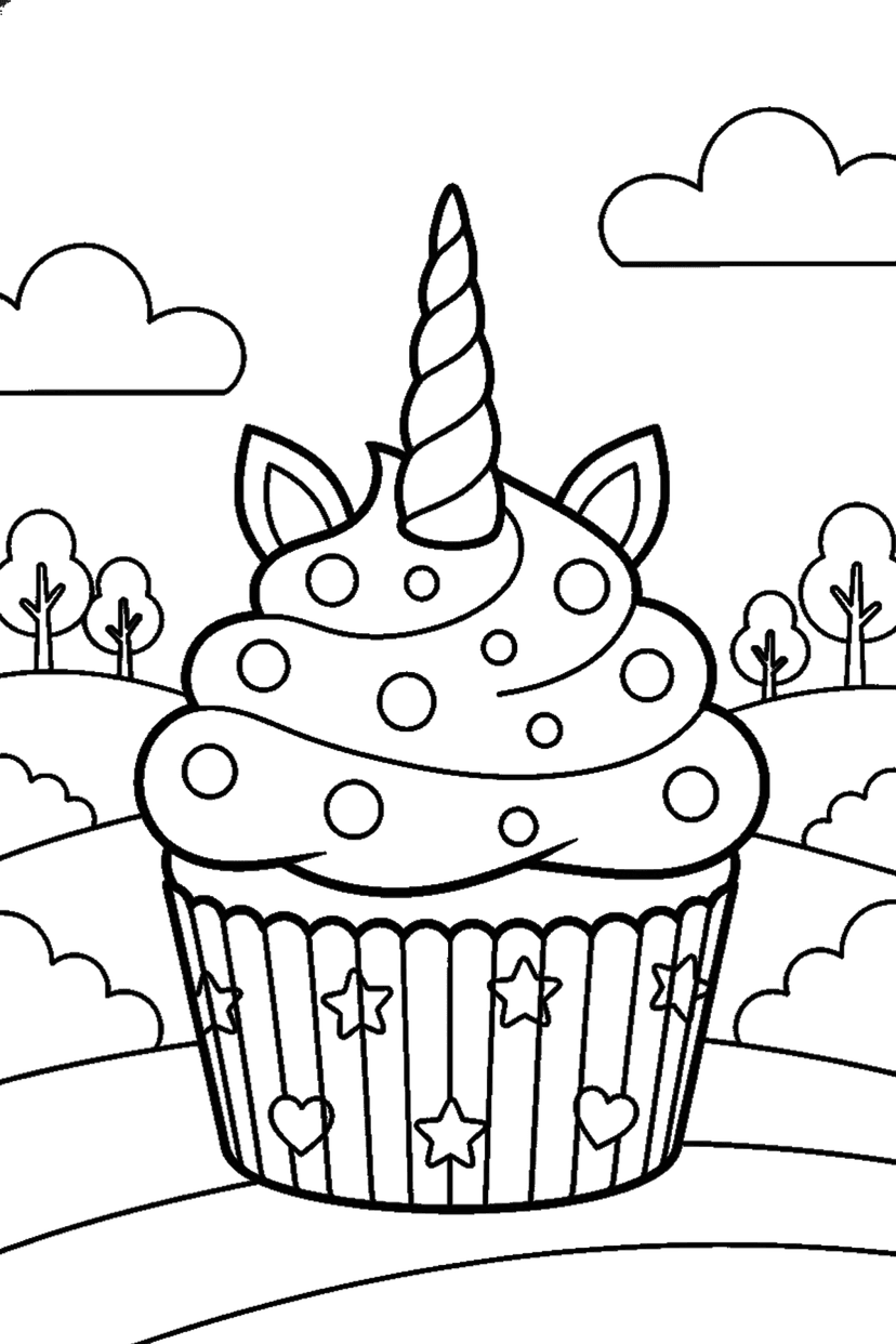 Coloriage à imprimer : Coloriages licorne, dessin 9