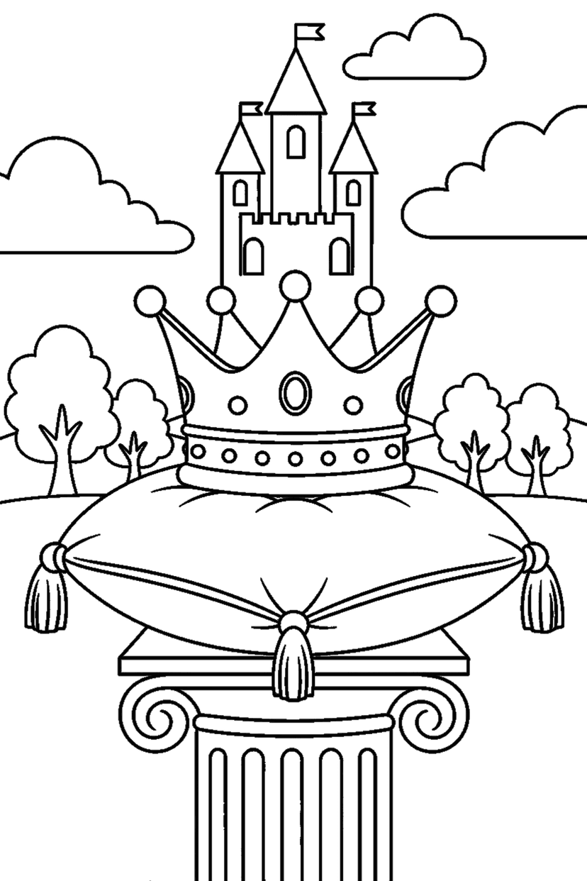 Coloriage à imprimer : Coloriages princesse, dessin 2