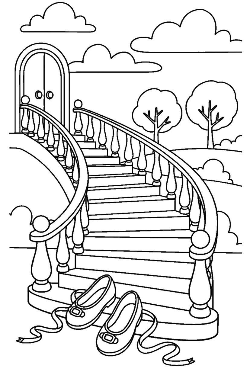 Coloriage à imprimer : Coloriages princesse, dessin 7