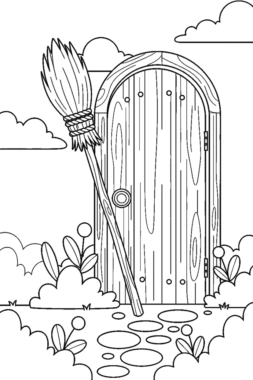 Coloriage à imprimer : Coloriages de sorcières, dessin 7